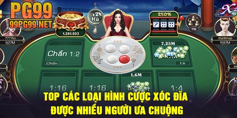 Top cac loai hinh cuoc Xoc dia duoc nhieu nguoi ua chuong Top các loại hình cược Xóc đĩa được nhiều người ưa chuộng